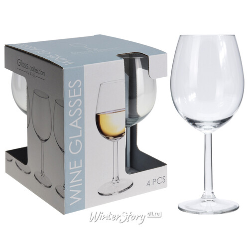 Набор бокалов для белого вина Кристалл 20 см, 4 шт, 430 мл Koopman