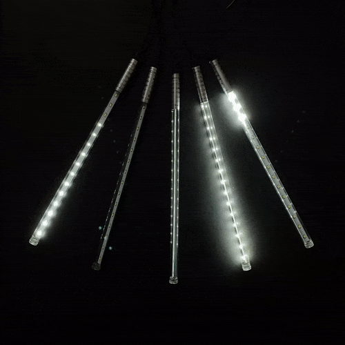 Светодиодная гирлянда Тающие Сосульки 5*0.3 м, 240 холодных белых LED ламп, черный ПВХ, 5 м, IP44 BEAUTY LED