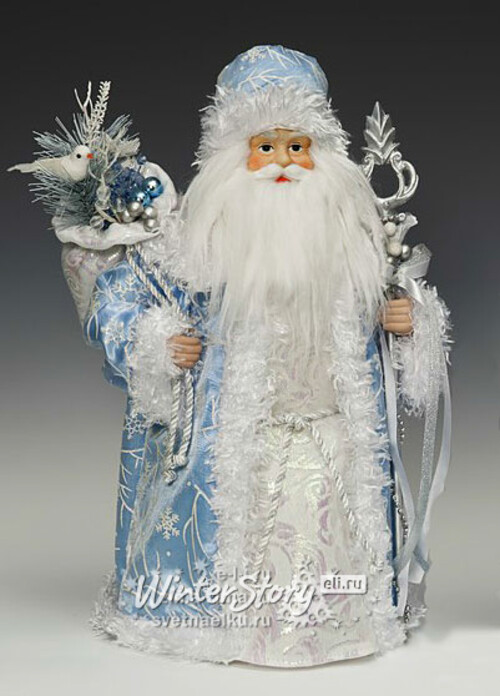Дед Мороз в голубой шубе, 40,5 см Holiday Classics