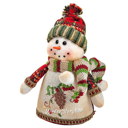 Мягкая игрушка Шотландское Рождество - Снеговик 17 см Mister Christmas