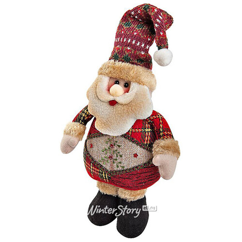 Мягкая игрушка Шотландское Рождество - Дед Мороз 28 см Mister Christmas