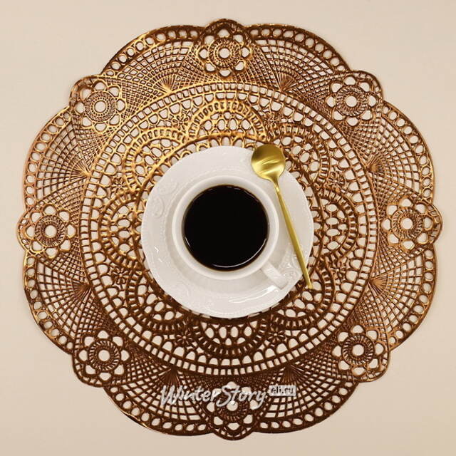 Сервировочная салфетка Жозефин 35 см бронзовая Koopman