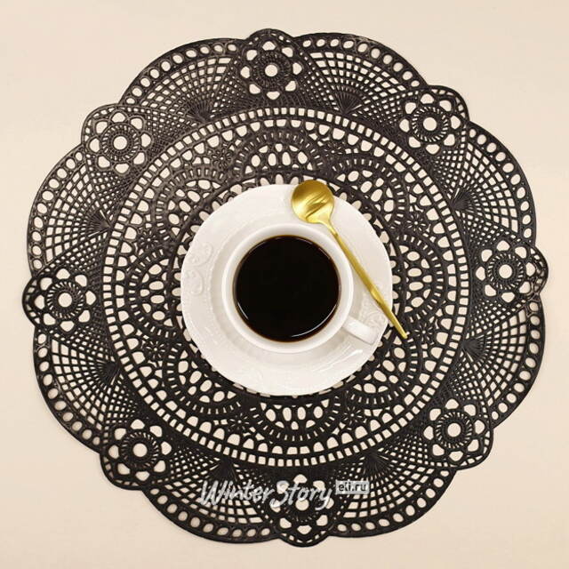 Сервировочная салфетка Жозефин 35 см черная Koopman