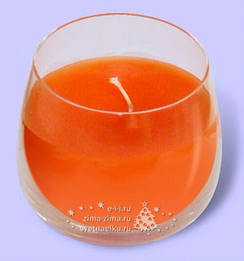 Свеча ароматическая в стакане Апельсин, 7.4*6.8 см Candleslight
