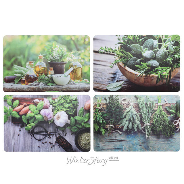 Набор плейсматов Herbs Laboratory 44*29 см, 4 шт Koopman