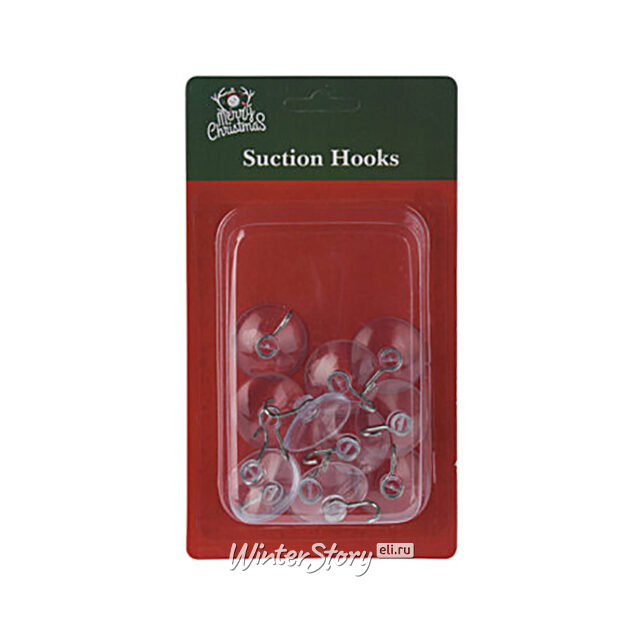 Присоски с крючком для подвешивания гирлянд 3 см 12 шт Koopman