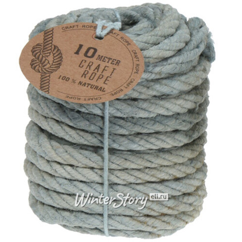 Джутовая веревка Colour Collection 10 м серо-голубая Koopman