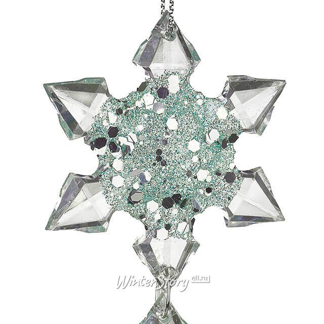 Набор елочных игрушек Снежинки Blumendorfo 21 см голубые, 3 шт, подвеска Kurts Adler