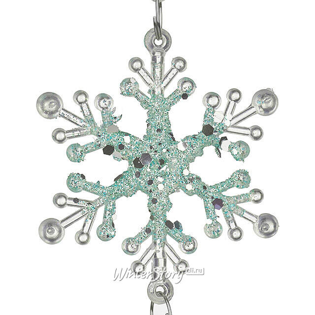 Набор елочных игрушек Снежинки Blumendorfo 21 см голубые, 3 шт, подвеска Kurts Adler
