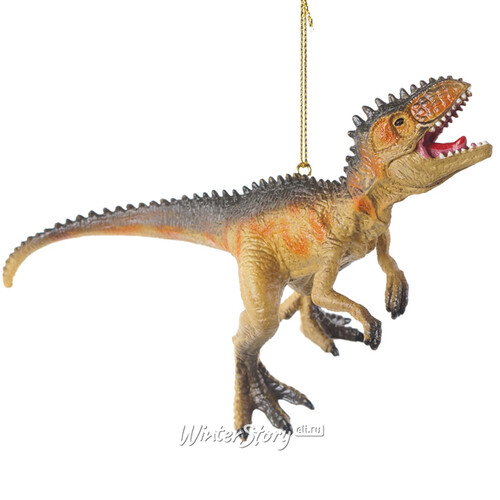 Елочная игрушка Динозавр Греко: Mesozoico 14 см, подвеска Kurts Adler