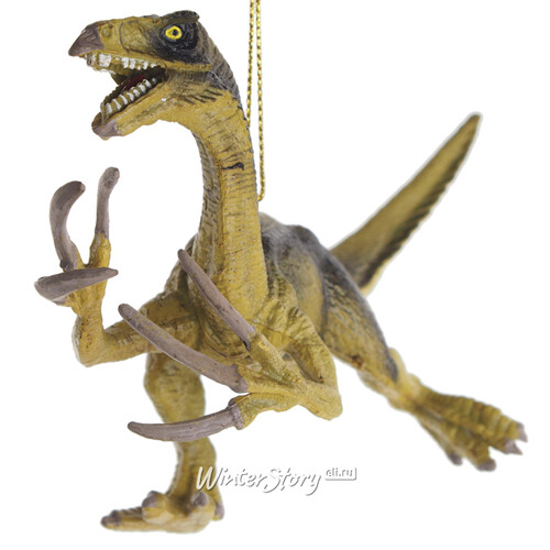 Елочная игрушка Динозавр Беллини: Mesozoico 14 см, подвеска Kurts Adler