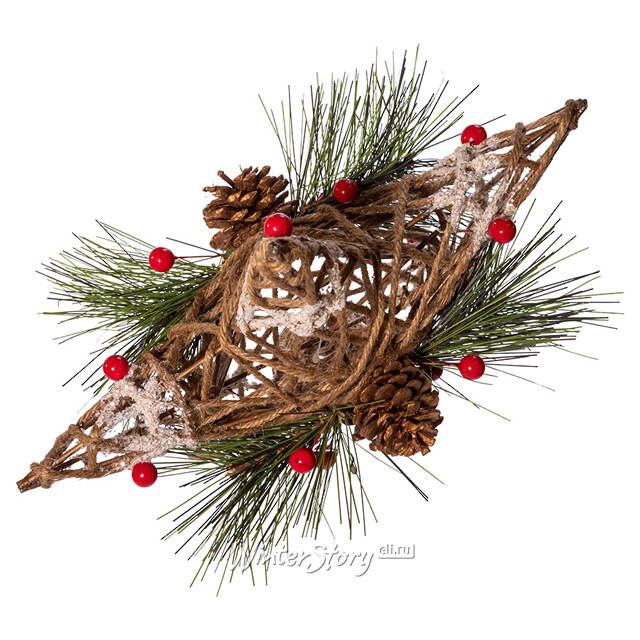 Звезда на елку Сальваторе 28 см Kurts Adler