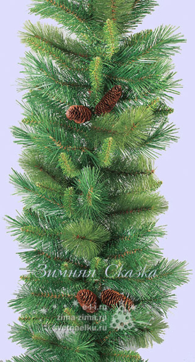 Гирлянда еловая с шишками