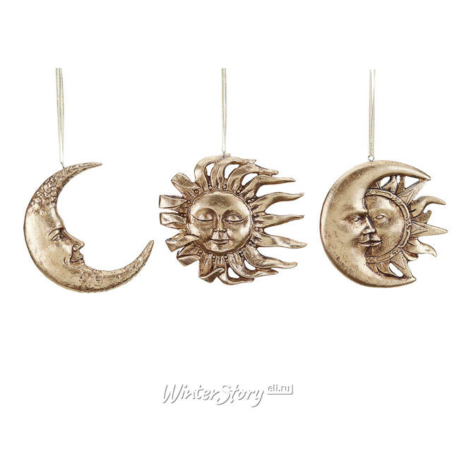 Елочная игрушка Многоликое Солнце - Firmamento Millenario 13 см Goodwill