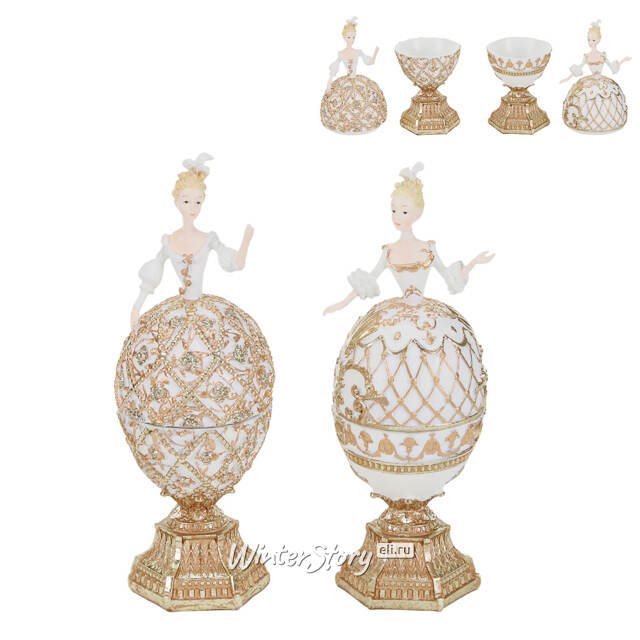 Декоративная шкатулка-яйцо Принцесса Амалия из Розенборга 21 см Goodwill