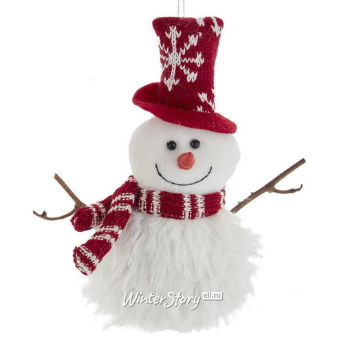 Елочная игрушка Снеговик Джерри - Snow Party 22 см, подвеска Kurts Adler