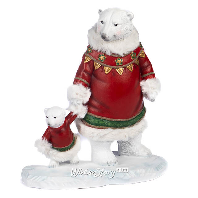 Декоративная фигурка Мишка с Мамой - Арктическая Прогулка 26 см Goodwill