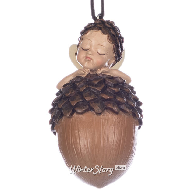 Елочная игрушка Феечка Ализе - Foresta di Noci 10 см, подвеска Goodwill (Гудвилл)