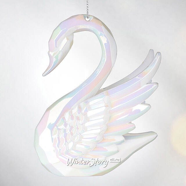 Елочная игрушка Лебедь Грета - Дива Лесного Озера 10 см, подвеска Kurts Adler