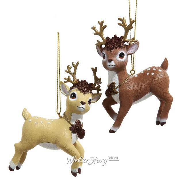 Елочная игрушка Олененок Фин из Зачарованного Леса 10 см Kurts Adler