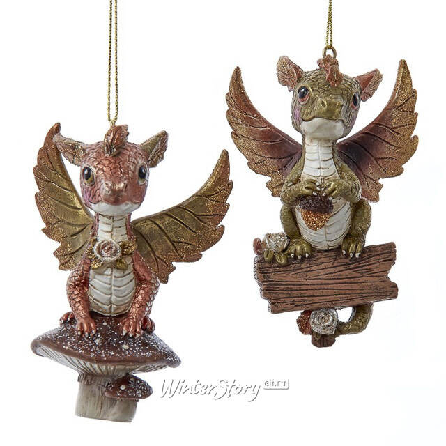 Елочная игрушка Дракончик Игнифер 9 см Kurts Adler