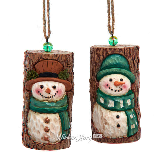 Елочная игрушка Magical Forest Snowman 8 см Kurts Adler