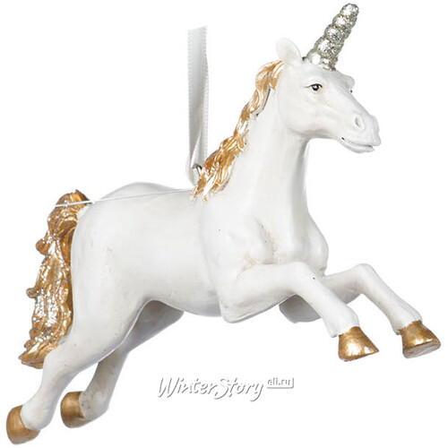 Елочная игрушка Златогривый Единорог из Луносвета 15 см, подвеска Goodwill