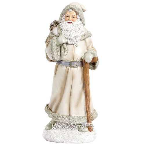 Новогодняя фигурка Зимняя Нежность: Дед Мороз 26 см с посохом и подарками Goodwill