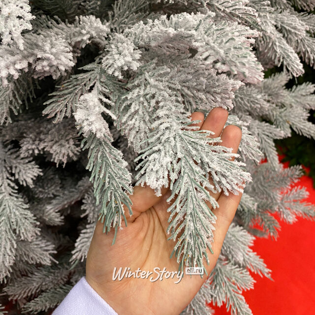 Искусственная елка Датская Голубая заиндевелая 155 см, ЛИТАЯ 100% Царь Елка