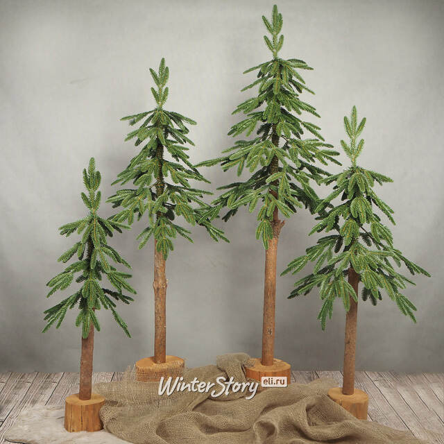 Искусственная елка Nature 150 см с натуральным стволом, ЛИТАЯ 100%, уцененная Decorland