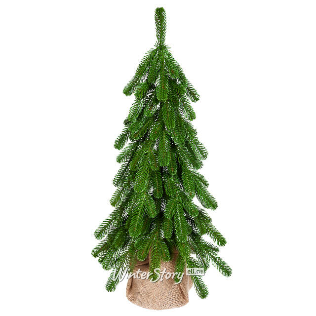 Настольная елка в мешочке Эверест 60 см, ЛИТАЯ 100% Decorland