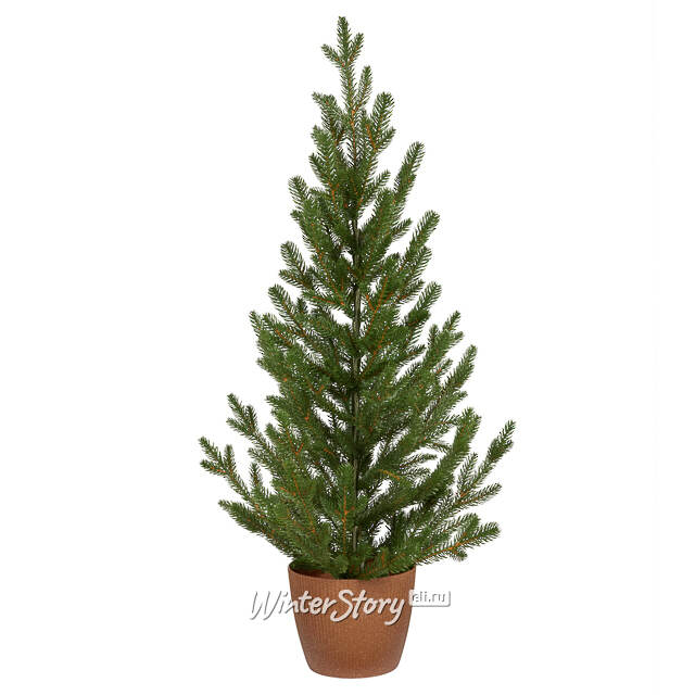 Настольная елка в кашпо Royal 80 см, ЛИТАЯ 100% Decorland