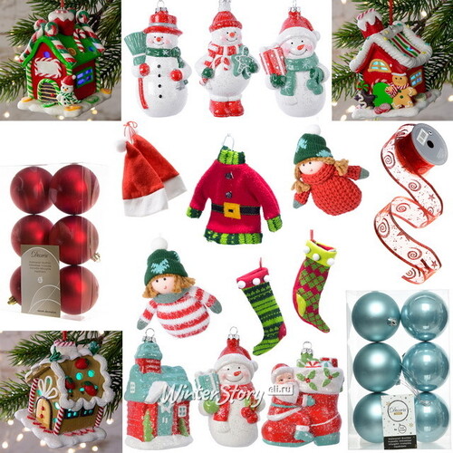 Набор елочных игрушек Детское Рождество, 31 украшение Снегурочка