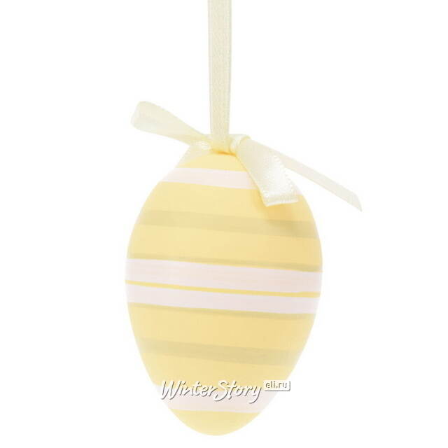 Пасхальные украшения Яйца Monto 6 см, 6 шт, подвеска Koopman