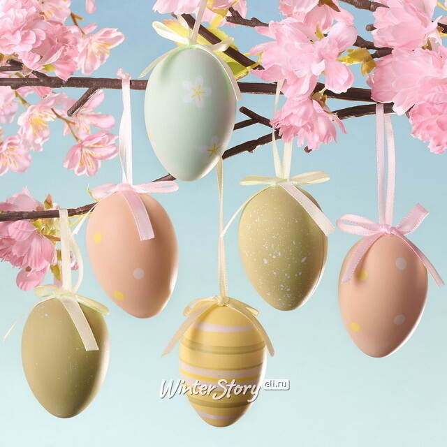 Пасхальные украшения Яйца Монто 6 см, 6 шт Koopman