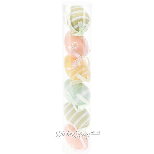 Пасхальные украшения Яйца Grandi 6 см, 6 шт, подвеска Koopman