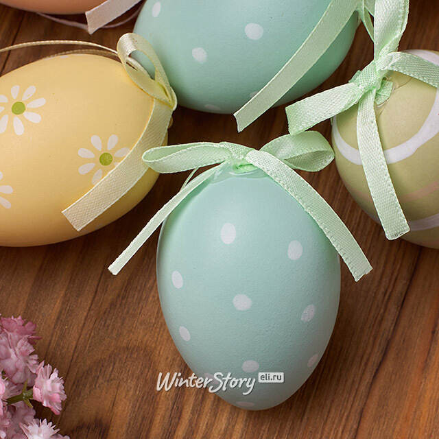 Пасхальные украшения Яйца Salvado 6 см, 6 шт, подвеска Koopman