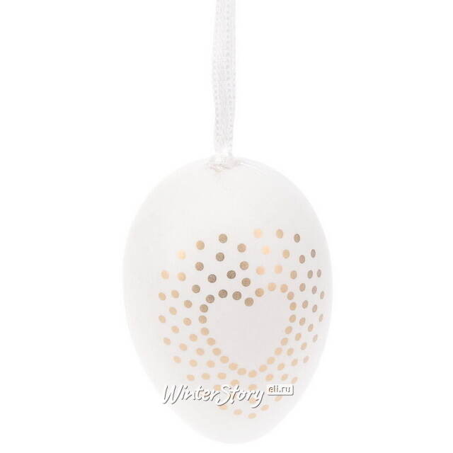 Пасхальные украшения Яйца Louren 6 см, 6 шт, подвеска Koopman