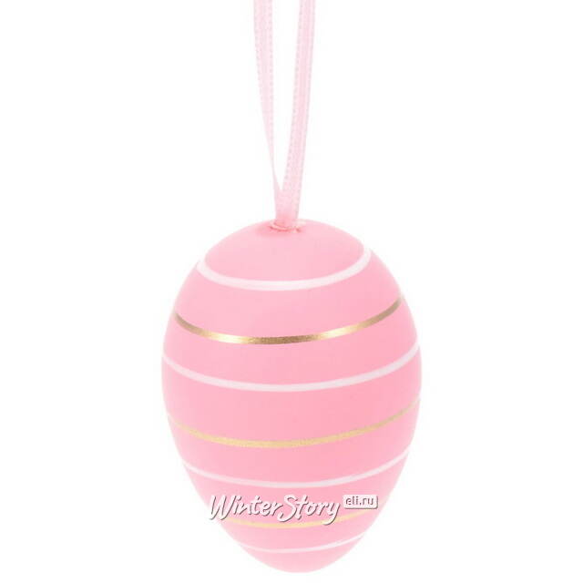 Пасхальные украшения Яйца Louren 6 см, 6 шт, подвеска Koopman