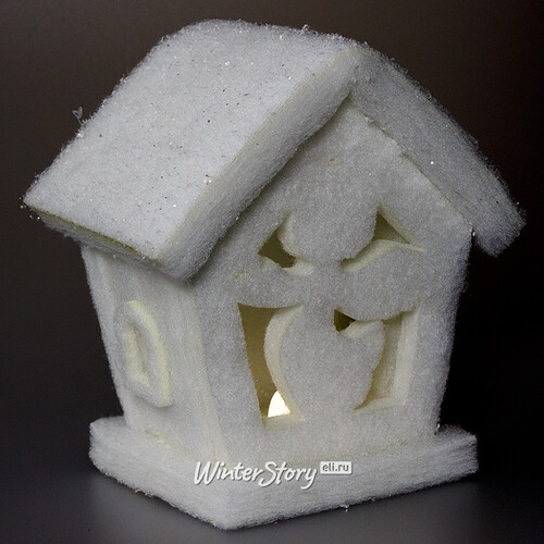 Композиция "Снежный домик", 18 см, подсветка, батарейки Koopman