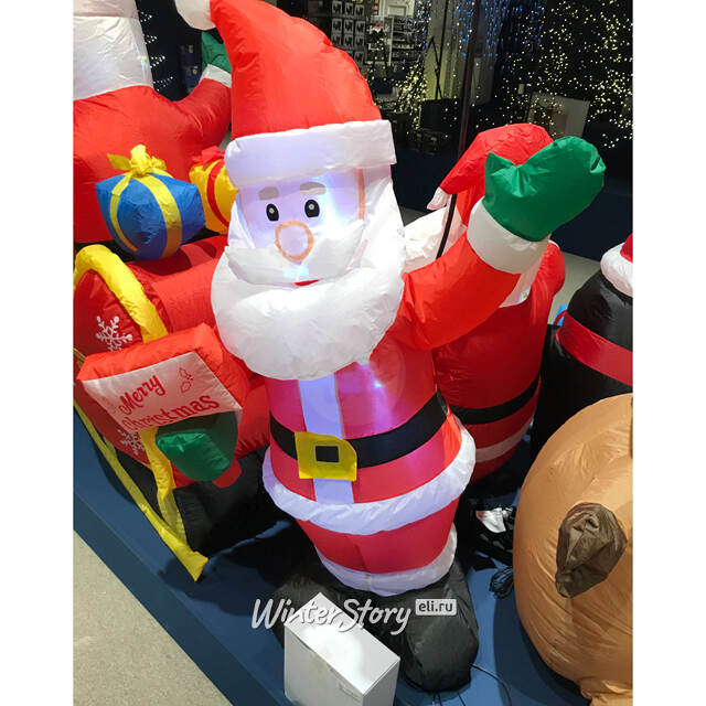 Надувная фигура Дедушка Мороз 125 см с подсветкой, IP44 Koopman