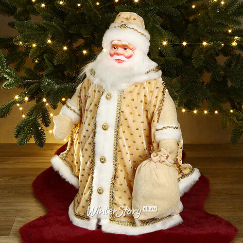 Фигура Дед Мороз - Царская зима 50 см, в золотом кафтане Коломеев
