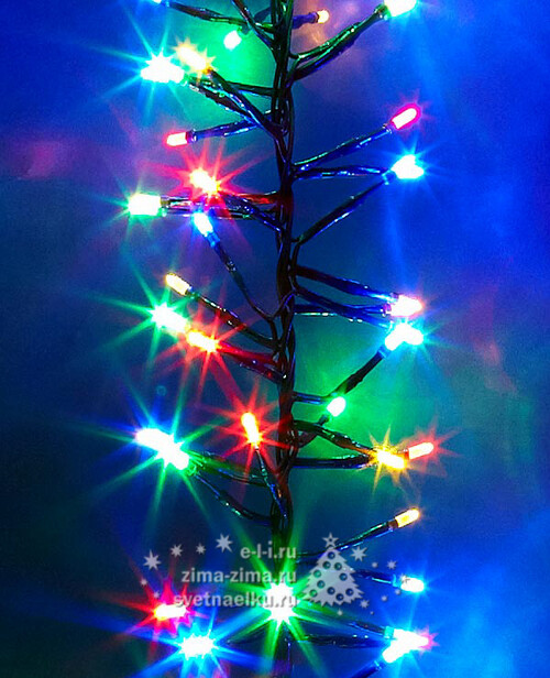 Электрогирлянда Волшебная Гроздь Cluster Lights 288 разноцветных LED ламп, соединяемая Holiday Classics