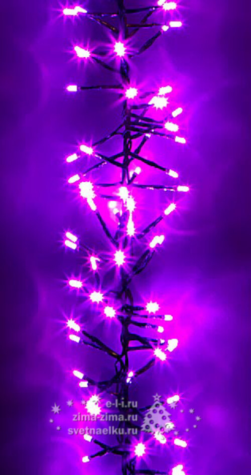 Электрогирлянда Волшебная Гроздь Cluster Lights 288 розовых LED ламп, соединяемая Holiday Classics