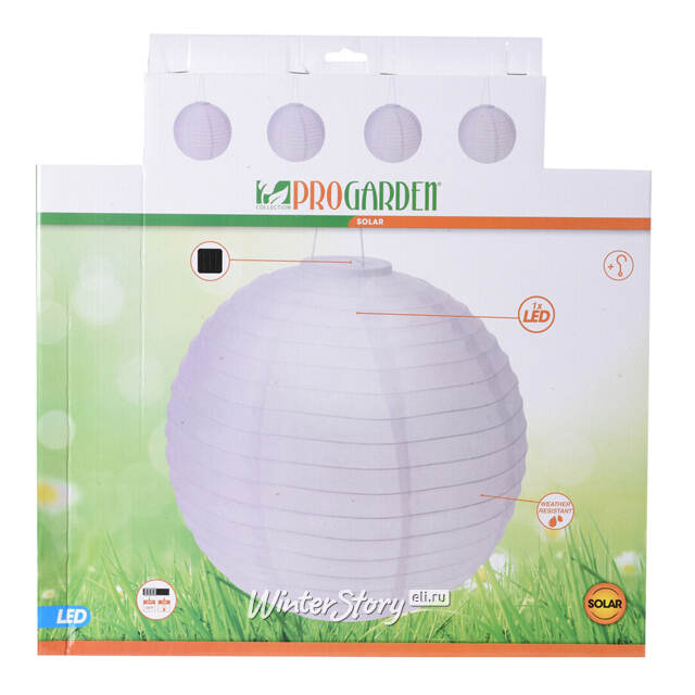 Китайский фонарик на солнечной батарее Solar China Town 40 см, IP44 Koopman