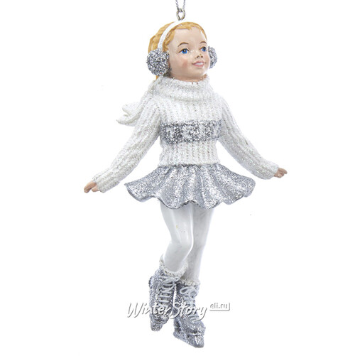 Ёлочная игрушка Девочка Молли на коньках 11 см, подвеска Kurts Adler
