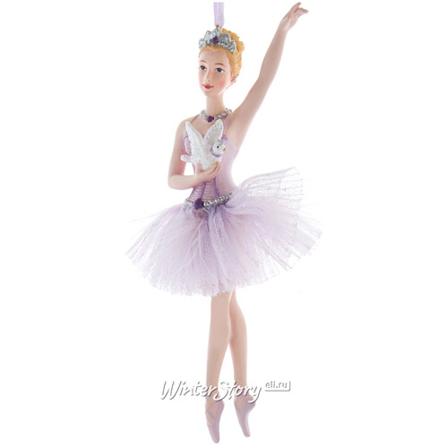 Елочная игрушка Балерина Ноэлль - Лавандовый Вальс 15 см, подвеска Kurts Adler