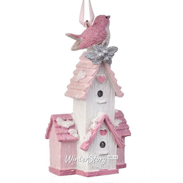 Елочная игрушка Птичка Маролла - Fiaba Rosa 10 см, подвеска Kurts Adler (Куртс Адлер)