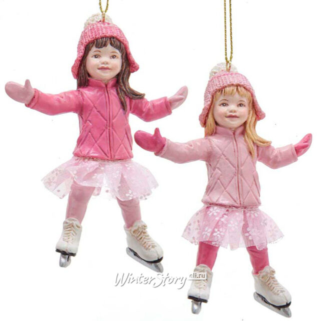 Елочная игрушка Девочка Эльза - Каток Эренделла 10 см, подвеска Kurts Adler