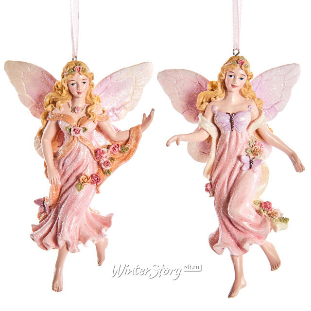 Елочная игрушка Фея Виттория - Цветочное очарование 13 см, подвеска Kurts Adler